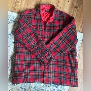 Vintage Arrow red plaid wool jacket